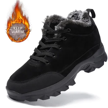 Barbati Cizme de Zăpadă în aer liber, Pantofi Pentru bărbați cu Talpă Adidasi pentru Barbati Pantofi de Iarna Botines Tenis Ține de Cald Puf Mens Glezna Cizme