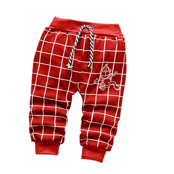 Pantaloni pentru copii de toamna / iarna copii Bumbac Plus de catifea groasă cald lattice model 0-2 ani băieți fete pantaloni