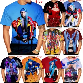 Rapper-ul Ashnikko Bărbați 3D Imprimate T-shirt Casual cu mâneci Scurte Gât Rotund tricou Unisex Hip-hop Strada T-shirt, cu Haine Tee