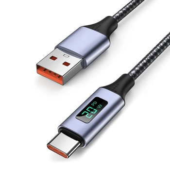 USB la USB C Cablu(20W/3A ) Tip C Cablu cu LED PD Rapid de Încărcare Cablu