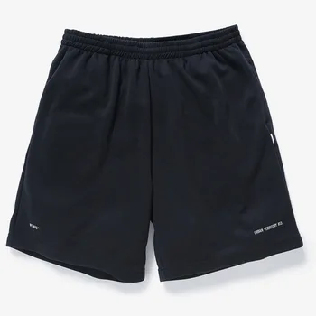 WTAPS Barbati Casual pantaloni Scurți de Vară Japoneză Scrisoare Clasic Logo-ul Brodate Liber Cordon Elastic Talie Pantaloni Picior Drept